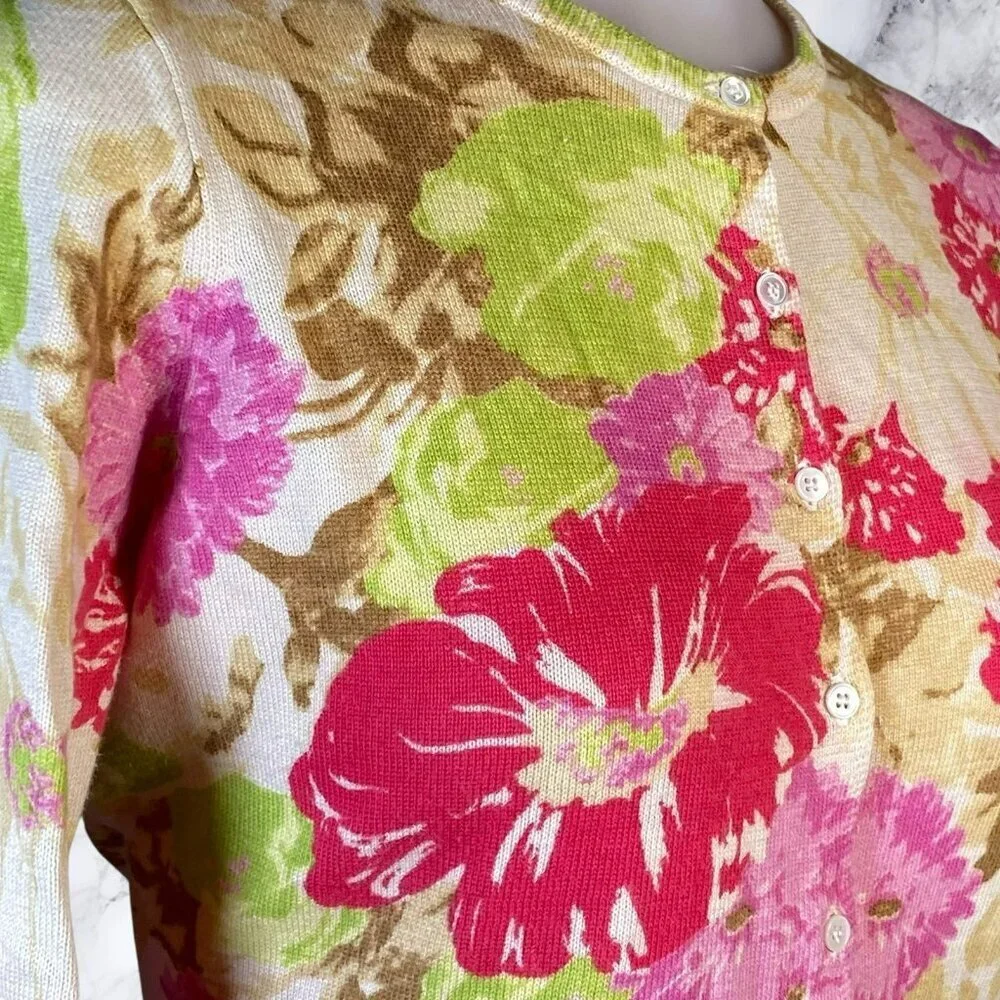 Lucky Brand Floral Cardigan